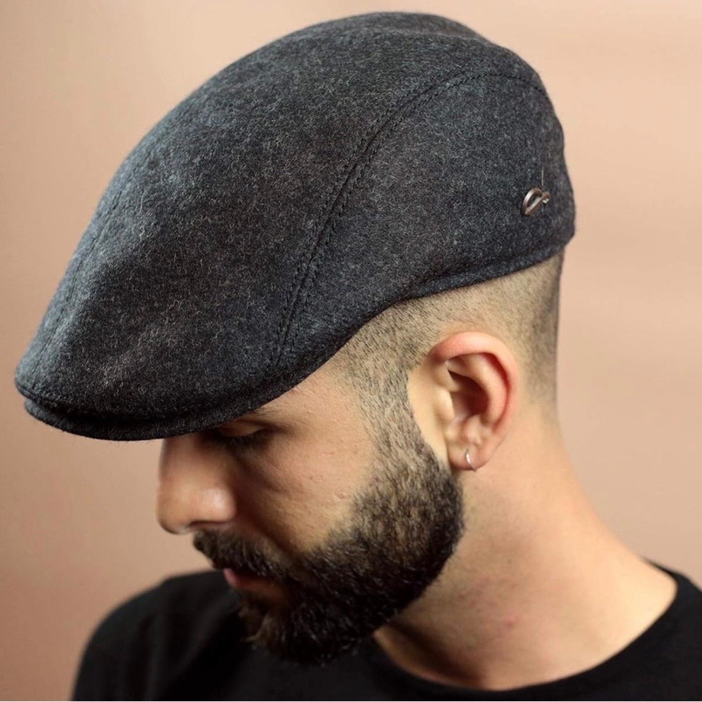 Gottman Men’s Jackson Wool Flat Cap Size 62cm
